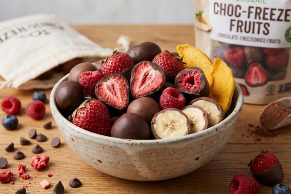 chocolate covered freeze dried fruit