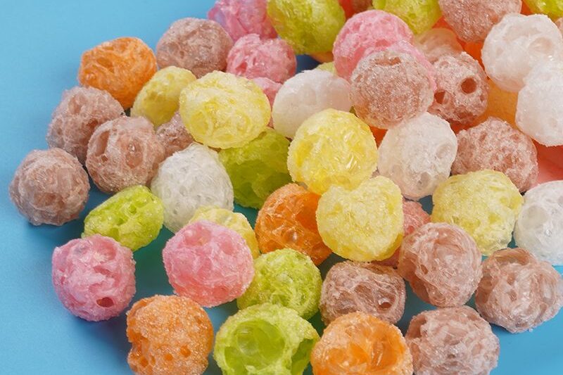 freeze dried colorful bead gummy 1