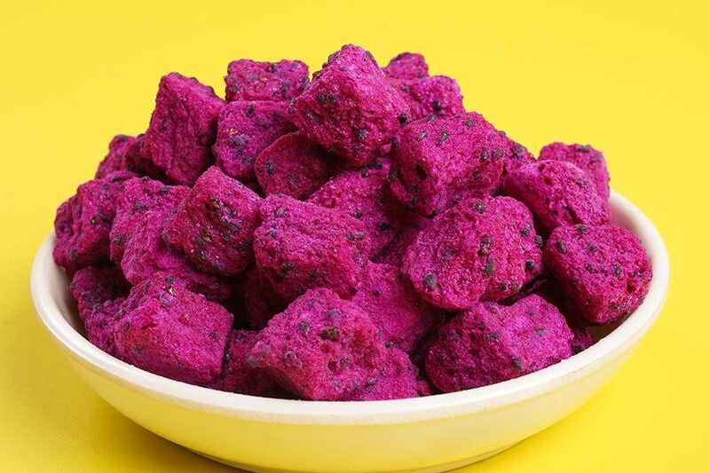 freeze dried dragon fruit dices 5
