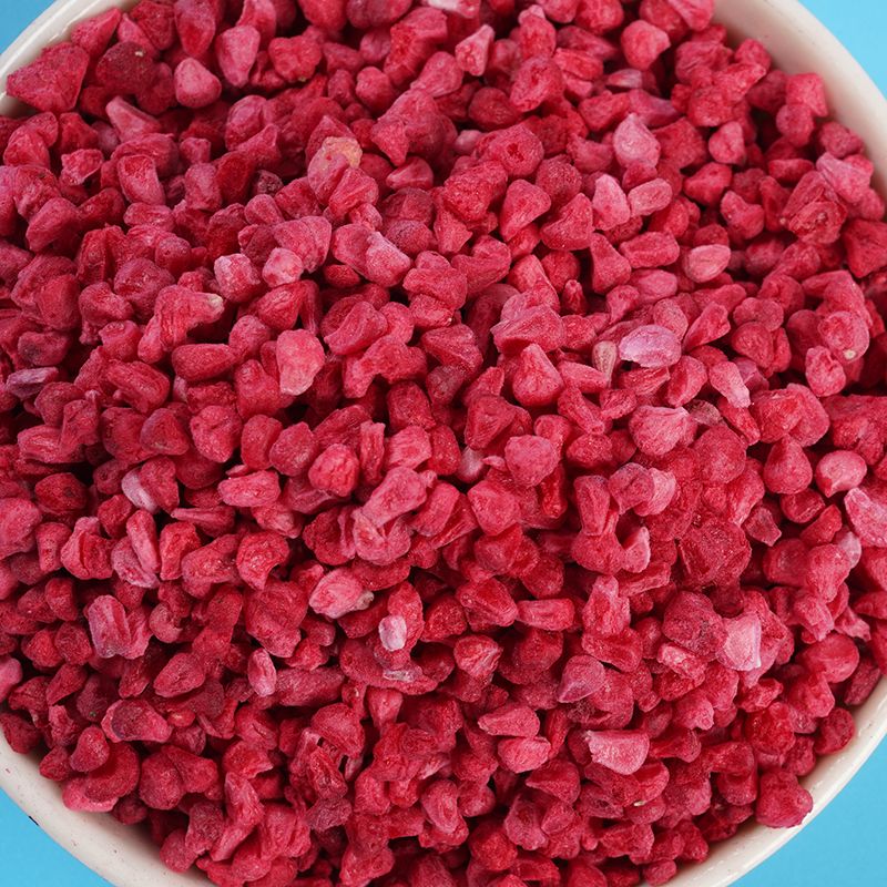 freeze dried raspberry dices 1 freeze dried raspberry dices 1