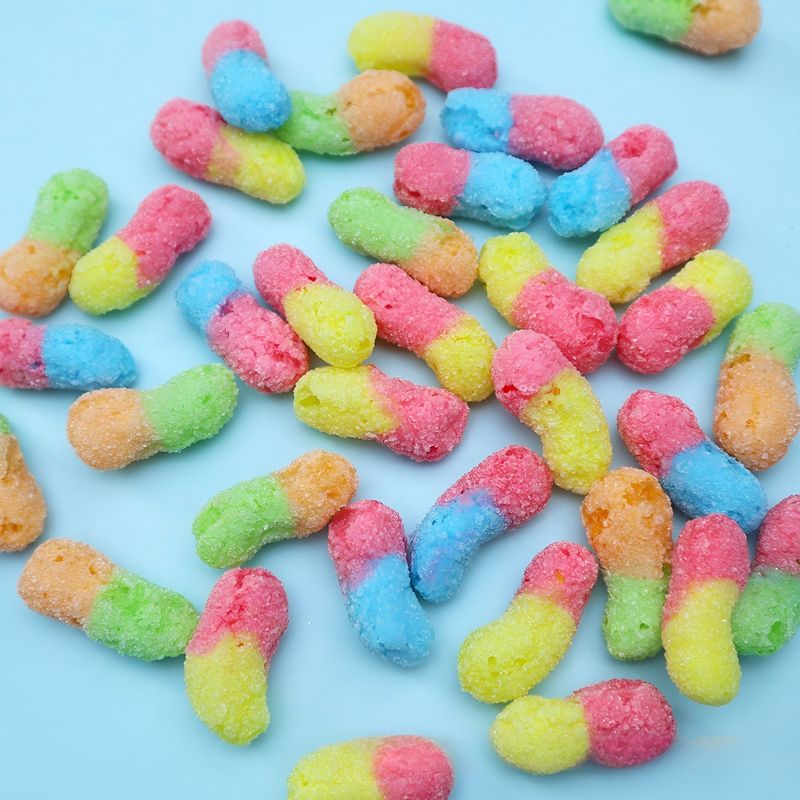 freeze dried sour worm candy 1