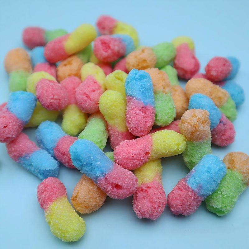 freeze dried sour worm candy 2