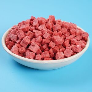 freeze dried strawberry pulp dices 2