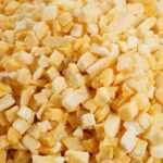 freeze dried yellow peach dices 4
