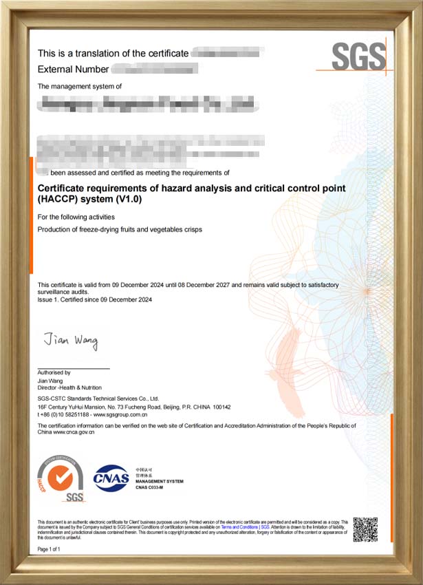 our certificates 1