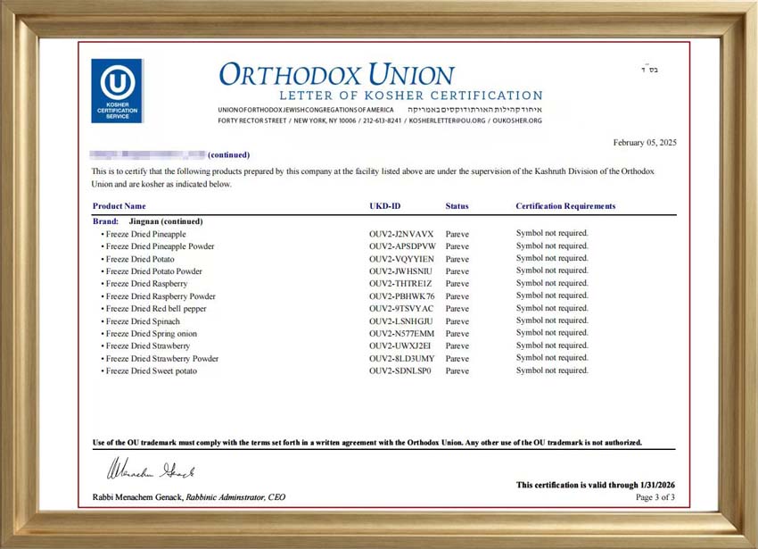 our certificates 3
