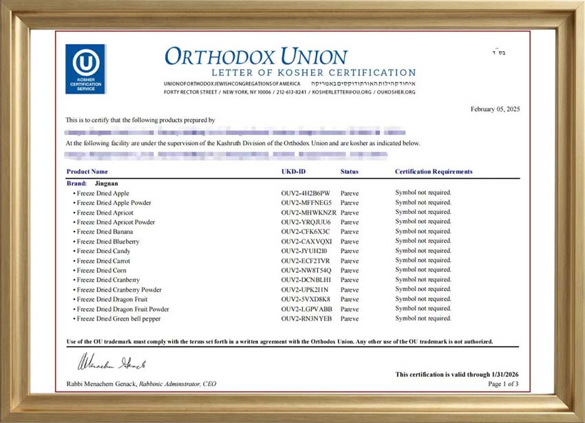 our certificates 5