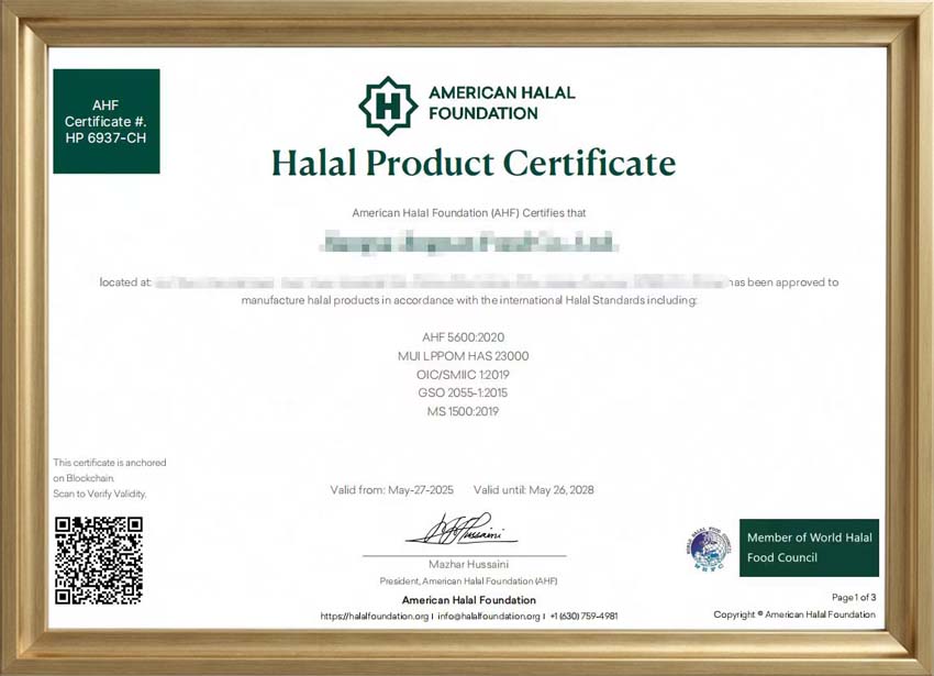 our certificates 6
