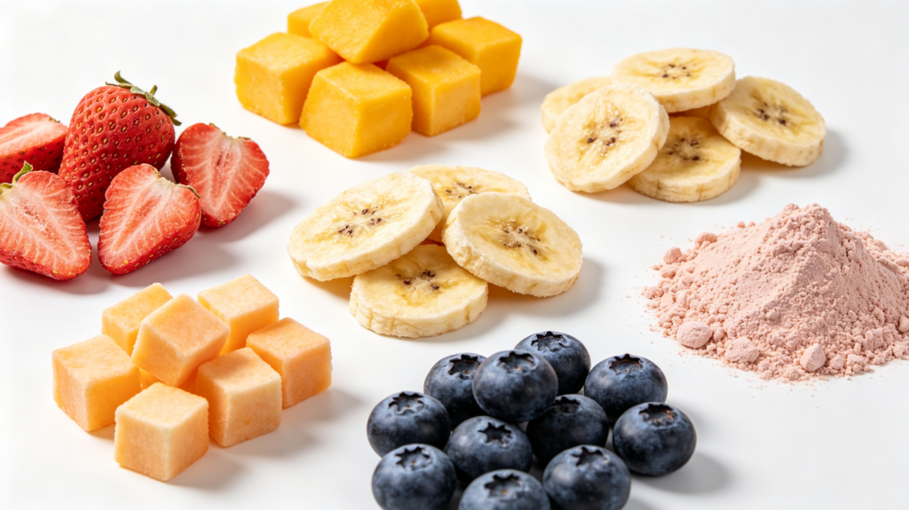 colorful assortment of premium freeze‑dried fruits 2